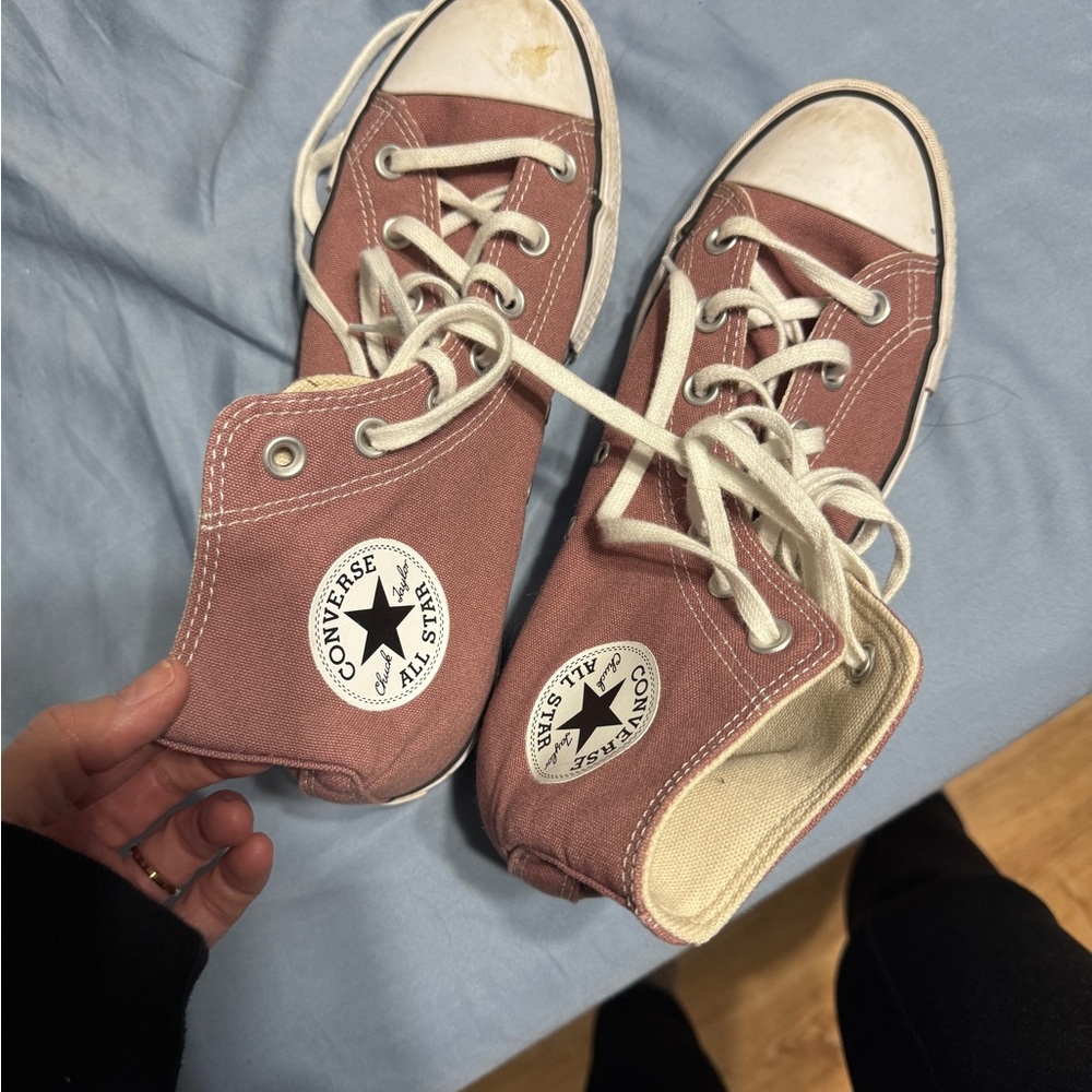 Converse Dusty Pink Platform High-Tops